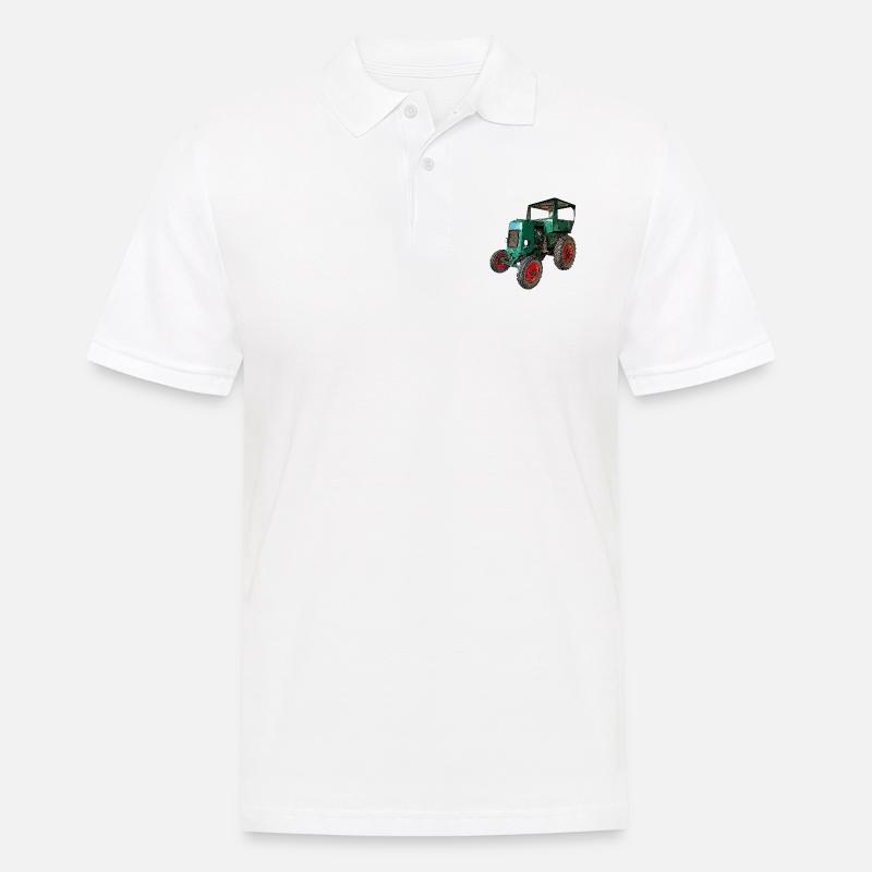 Traktor DDR Aktivist RS03 - Männer Poloshirt - Weiß