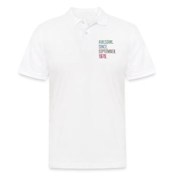 Awesome Since September 1979 - Men's Polo Shirt - white - Front - Kai (181cm)