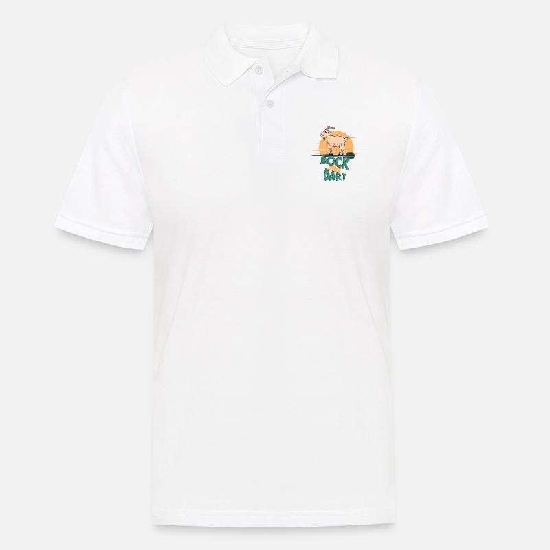 Bock auf Dart - Männer Poloshirt - Weiß