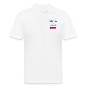 Pile Poil en retard Comme d'hab - Polo Homme - blanc - Devant - Kai (181cm)