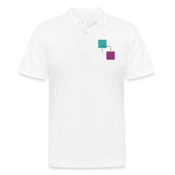 Square - Men's Polo Shirt - white - Front - Kai (181cm)