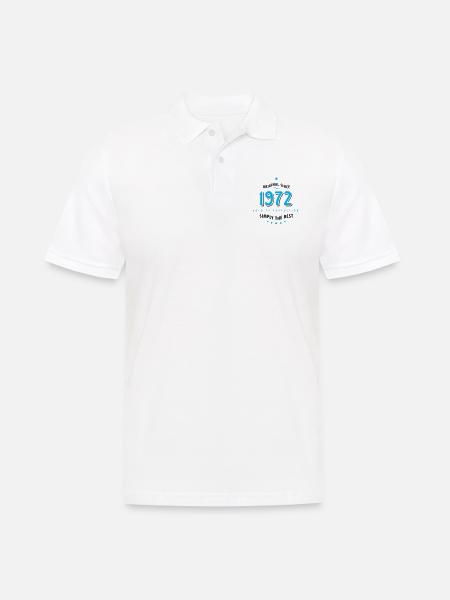 Original since 1972 birthday simply the best Star - Men's Polo Shirt - white