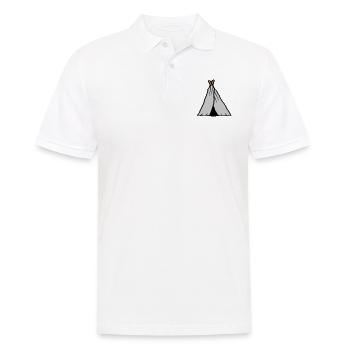 Primitive Tent Excursion Trip - Men's Polo Shirt - white - Front - Kai (181cm)