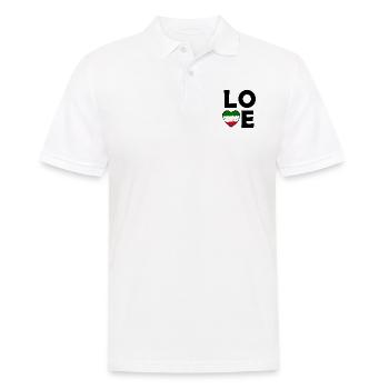 Love of Italy - Men's Polo Shirt - white - Front - Kai (181cm)