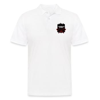 lumberjack sport wood logo - Männer Poloshirt - Weiß - Vorne - Kai (181cm)