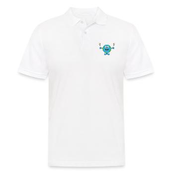 WUNDERKERZEN - WELT - ERDE - PLANET - LIEBE - Männer Poloshirt - Weiß - Vorne - Kai (181cm)