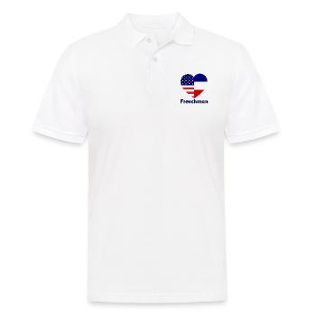 L’Américain Français - Polo Homme - blanc - Devant - Kai (181cm)