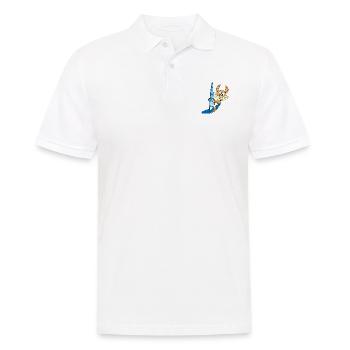 HASE - WINDSURFER - SURFER - WASSERSPORT - TIER - Männer Poloshirt - Weiß - Vorne - Kai (181cm)
