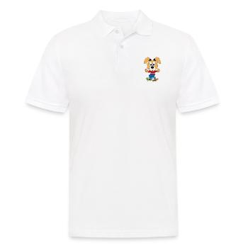 HUND - SKATEBOARD - SPORT - TIER - KIND - BABY - Männer Poloshirt - Weiß - Vorne - Kai (181cm)