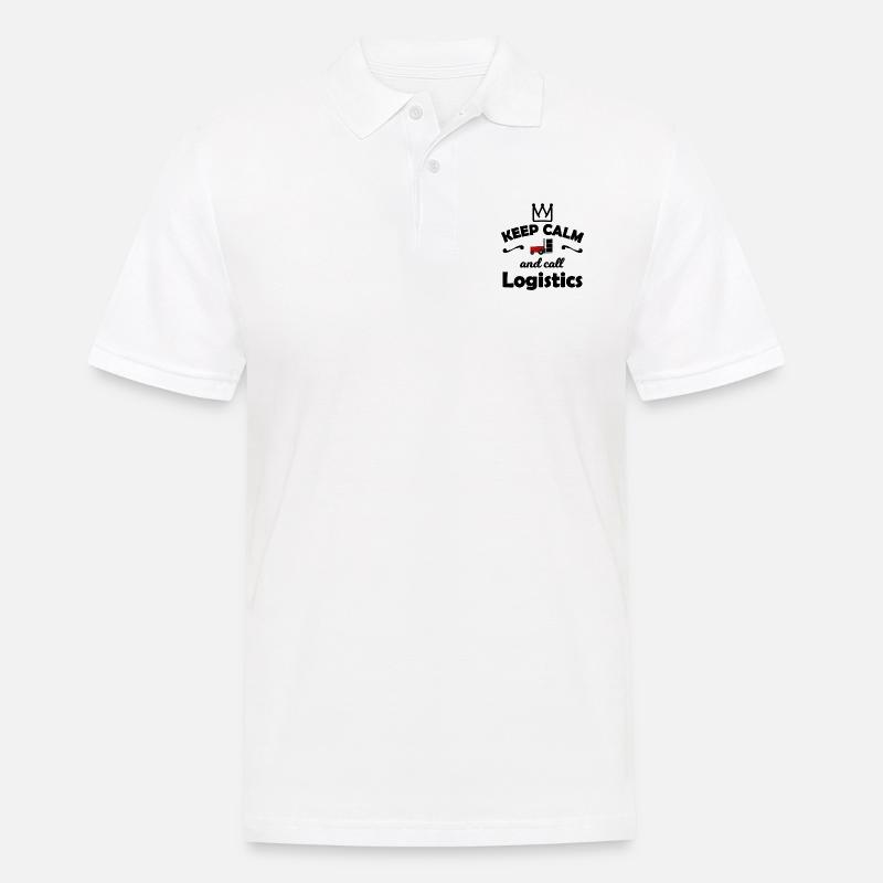 Logistik Team - Männer Poloshirt - Weiß