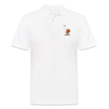 KITESURFER - KITER - KITE - DINO - KITESURFEN - Männer Poloshirt - Weiß - Vorne - Kai (181cm)