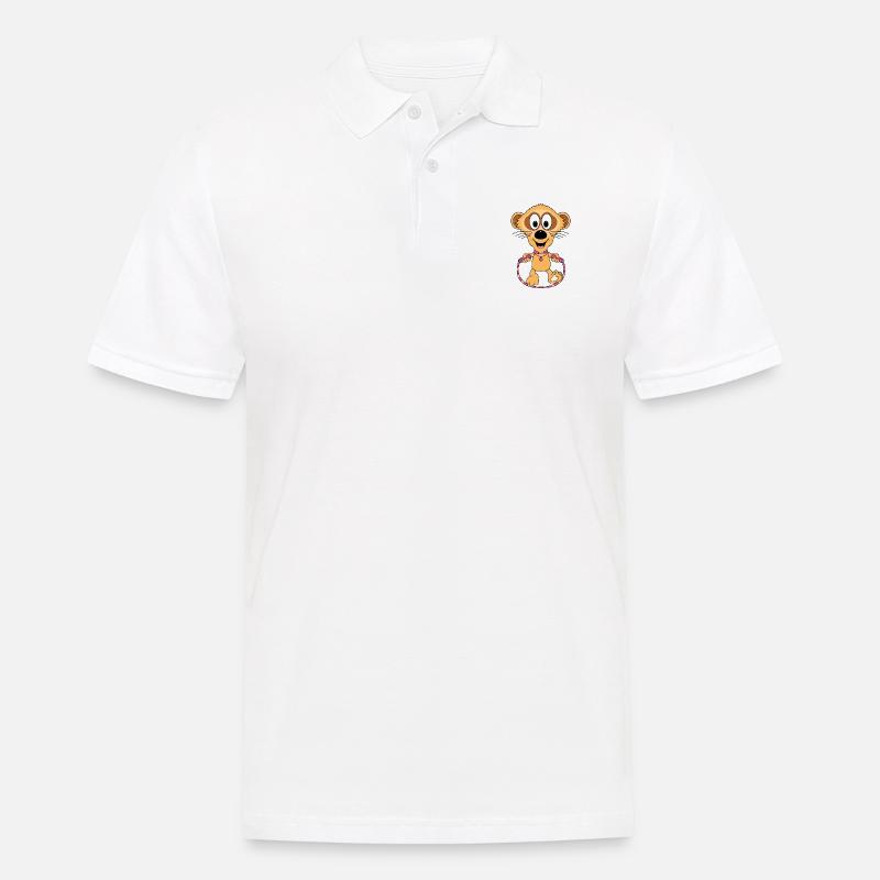 SPRINGSEIL - ERDMÄNNCHEN - SEILSPRINGEN - BABY - Männer Poloshirt - Weiß