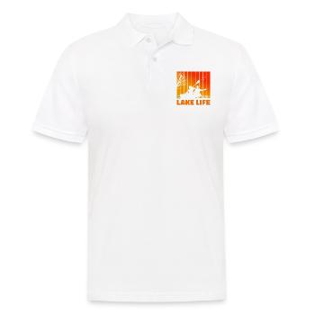 Lake Life Graphic Kayaking Kayak Canoe Rowing Rowe - Männer Poloshirt - Weiß - Vorne - Kai (181cm)