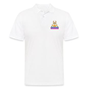 HASE - POOL - PLANSCHBECKEN - SHAKA - TIER - Männer Poloshirt - Weiß - Vorne - Kai (181cm)