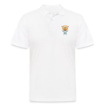 SCHAF - ENGEL - STERN - TIER - KIND - BABY - Männer Poloshirt - Weiß - Vorne - Kai (181cm)