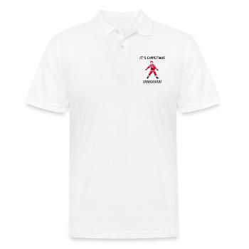 IT’ CHRISTMAS SIUUUUU - Männer Poloshirt - Weiß - Vorne - Kai (181cm)