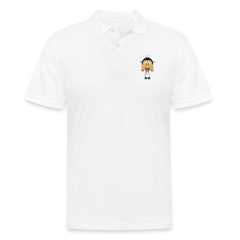 SCHWARZES SCHAF - KOCH - BÄCKER - BERUF - Männer Poloshirt - Weiß - Vorne - Kai (181cm)