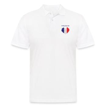 Cœur France - Polo Homme - blanc - Devant - Kai (181cm)