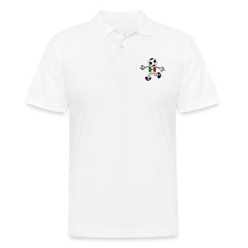 The footballer from Italy - Men's Polo Shirt - white - Front - Kai (181cm)