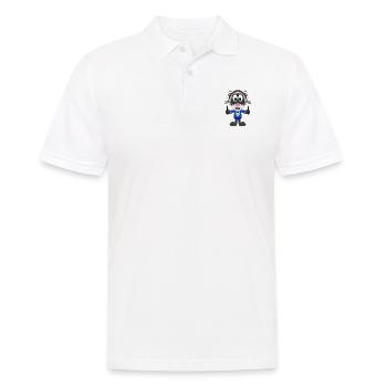 FRETTCHEN - ZAUBERER - ZAUBERN - MAGIE - TIER - Männer Poloshirt - Weiß - Vorne - Kai (181cm)