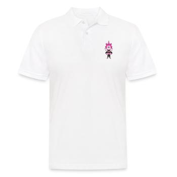 EINHORN - SECURITY - BODYGUARD - TÜRSTEHER - Männer Poloshirt - Weiß - Vorne - Kai (181cm)