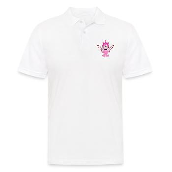 EINHORN - LIEBE - VERLIEBT - KIND - BABY - LOVE - Männer Poloshirt - Weiß - Vorne - Kai (181cm)