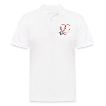 grand-père cœur - Polo Homme - blanc - Devant - Kai (181cm)