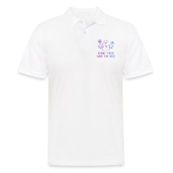 Plant These Save The Bees Gardening Gardener Hobby - Männer Poloshirt - Weiß - Vorne - Kai (181cm)