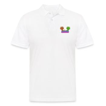 DINOSAURIER - DINOS - PLANSCHBECKEN - POOL - Männer Poloshirt - Weiß - Vorne - Kai (181cm)