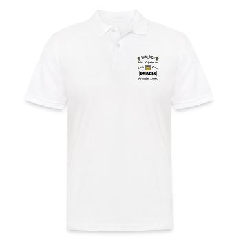 Die Dresdner - Männer Poloshirt - Weiß - Vorne - Kai (181cm)