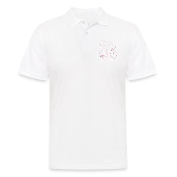 Boardgame Chess Backgammon Game Night - Men's Polo Shirt - white - Front - Kai (181cm)