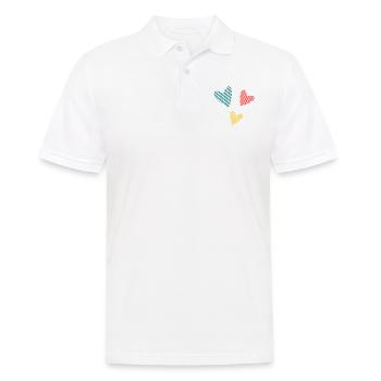 FATHER's DAY. HAPPY BIRTHDAY DAD. DAD. HAPPY BIRTHDAY - Men's Polo Shirt - white - Front - Kai (181cm)