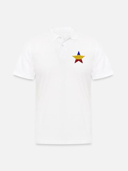 Stars of Romania - Men's Polo Shirt - white