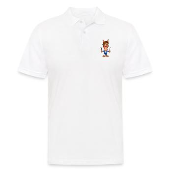 PFERD - ZAUBERER - PONY - REITEN - TIER - MAGIE - Männer Poloshirt - Weiß - Vorne - Kai (181cm)