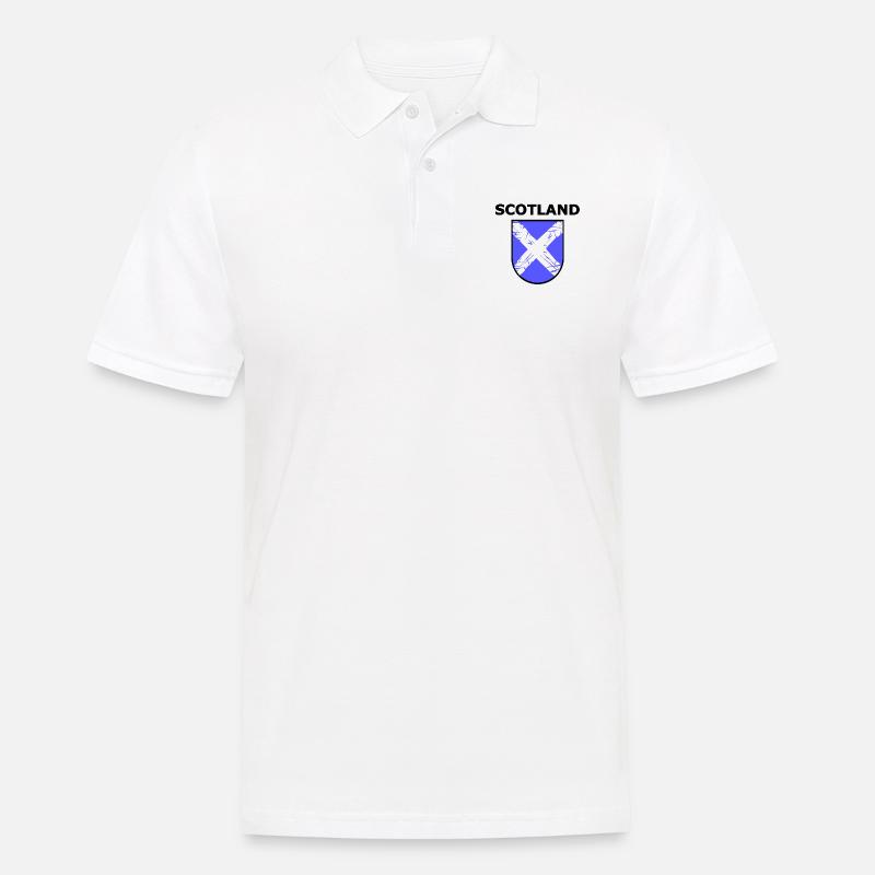 Das schöne Schottland - Männer Poloshirt - Weiß