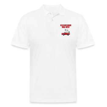 HUND - AUTO - Männer Poloshirt - Weiß - Vorne - Kai (181cm)