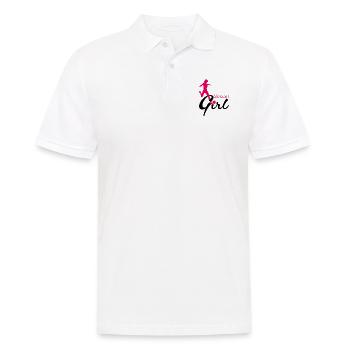 Jeu de passes de fille de football - Polo Homme - blanc - Devant - Kai (181cm)