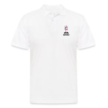 BATCORN - EINHORN - EINHÖRNER - TIER - SUPERHELD - Männer Poloshirt - Weiß - Vorne - Kai (181cm)
