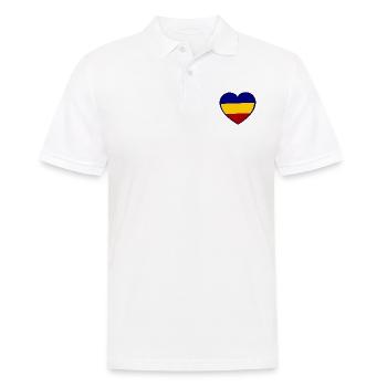 Romanian love - Men's Polo Shirt - white - Front - Kai (181cm)