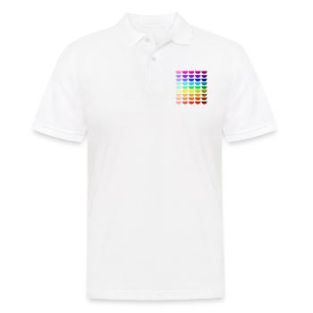 Rainbow smiles - Men's Polo Shirt - white - Front - Kai (181cm)