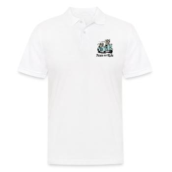 Pattes et balade - Polo Homme - blanc - Devant - Kai (181cm)