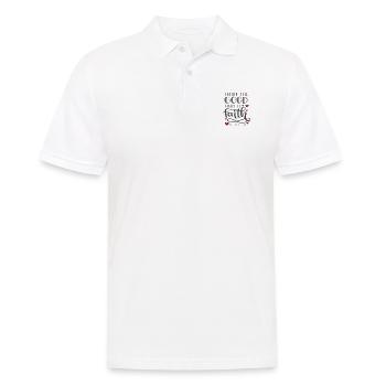 Christian Design Good fight of Faith - Men's Polo Shirt - white - Front - Kai (181cm)