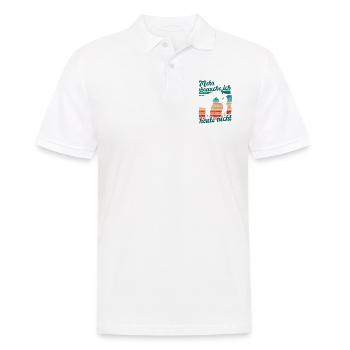 Reiterin Reiten Mehr Brauche Ich Heute Nicht - Männer Poloshirt - Weiß - Vorne - Kai (181cm)