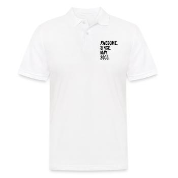 18 Years Old Awesome Since May 2005 18th Birthday - Men's Polo Shirt - white - Front - Kai (181cm)