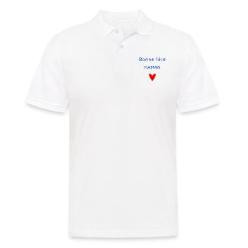 BONNE FÊTE. FÊTE DES MÈRES. FÊTE DES PÈRES. FÊTE - Polo Homme - blanc - Devant - Kai (181cm)