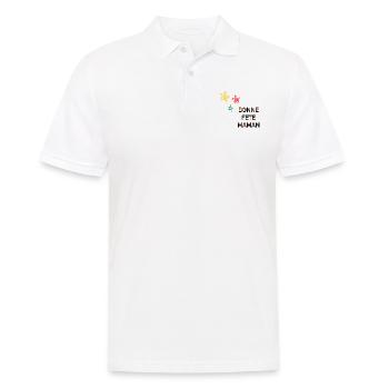 BONNE FÊTE. FÊTE DES MÈRES. FÊTE DES PÈRES. FÊTE - Polo Homme - blanc - Devant - Kai (181cm)