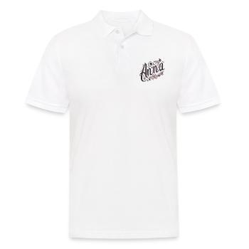 Anna Name Floral - Männer Poloshirt - Weiß - Vorne - Kai (181cm)