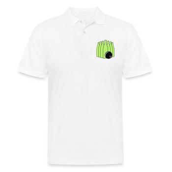 Bier Bowling mit Bowlingkugel. Zweifarbig. - Männer Poloshirt - Weiß - Vorne - Kai (181cm)