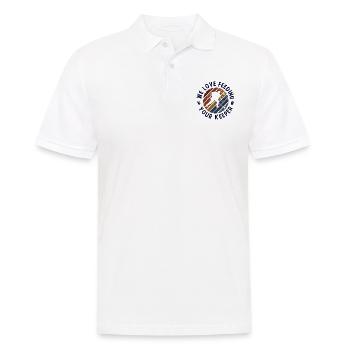 Eishockey - Männer Poloshirt - Weiß - Vorne - Kai (181cm)