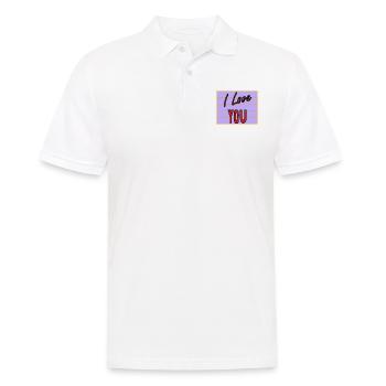 JUST MARRIED. EVJF. SAINT VALENTIN. COUPLE. LOVE - Polo Homme - blanc - Devant - Kai (181cm)